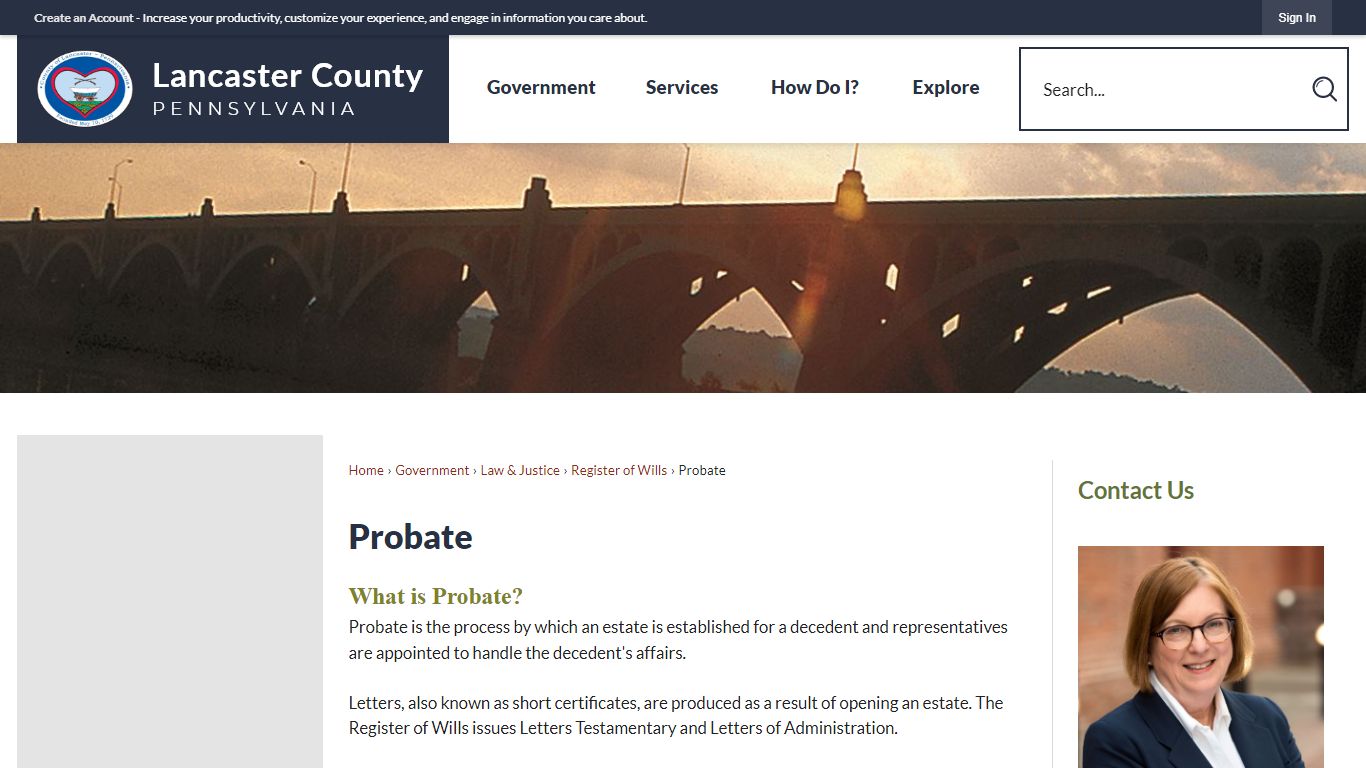 Probate | Lancaster County, PA - Official Website